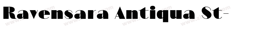 Ravensara Antiqua St字体转换